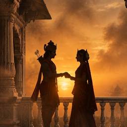 After - Divine Sunset Silhouette