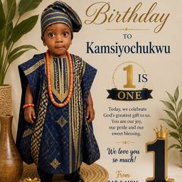 Elegant African Child Portrait