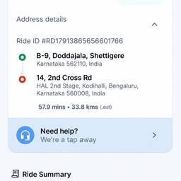After - Ride Receipt Date Edit