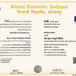 Crease-Free Degree Certificate