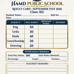 Edit Numbers on Report Card