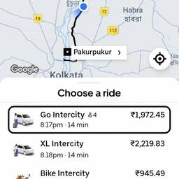 After - Fake Google Maps Ride Price
