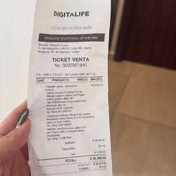 Receipt Package Edit