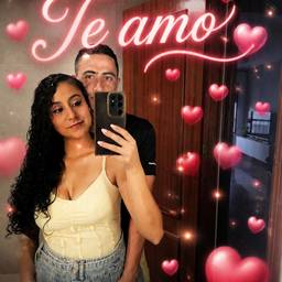 Romantic Couple Mirror Selfie