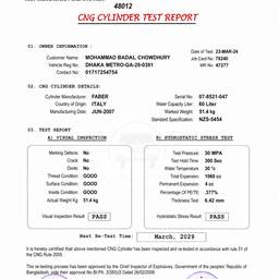 CNG Test Certificate Name Edit