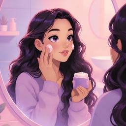 Depois - Regradação de anime rosa dos sonhos