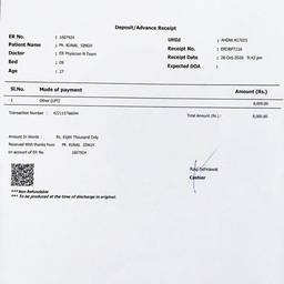 Hospital Receipt Date Edit