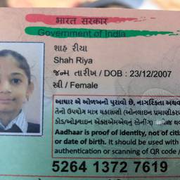 Après - Modifier l'année de naissance sur Aadhaar