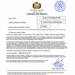 Medical Certificate Date Change