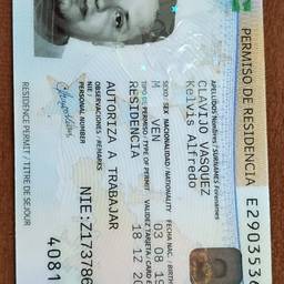 Residence Permit Date Edit