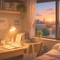 Cozy Dorm Room Illustration