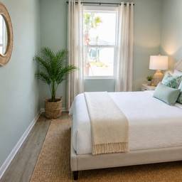 Nachher - Küstenschlafzimmer-Design in Florida