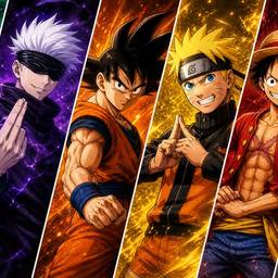 Antes - Anime Heróis 4K Escala