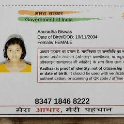 Aadhaar Card Year Change