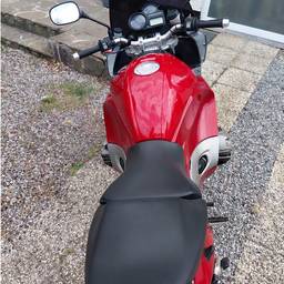 Red Motorcycle Tank Repaint