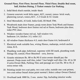 Construction Spec Document Edit