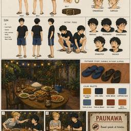 Anime Character Design Sheet