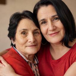 Warm Family Hug Portrait