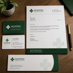 Pharma Company Stationery Mockup