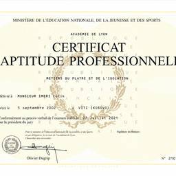 French Certificate Name Edit