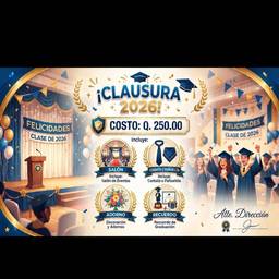 Después - Edición de Precio en Póster de Graduación