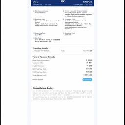Bus Ticket Amount Edit