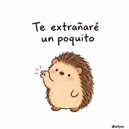 Cute Hedgehog Message Card