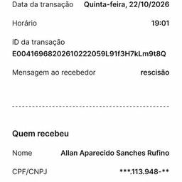 Pix Receipt Amount Edit