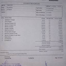 Hospital Bill Editor
