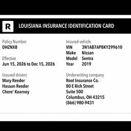 After - Edit Insurance Card Text