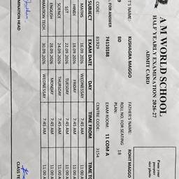 Edit Report Card Class