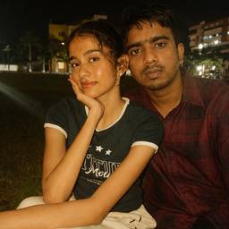 Night Couple Photo Merge