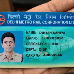 Delhi Metro ID Card Edit