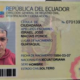 Ecuadorian ID Card Edit