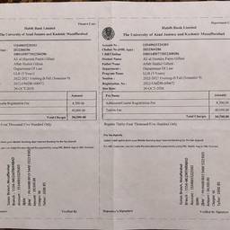 Fee Challan Amount Edit