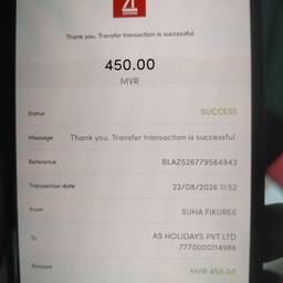 Before - Bank Receipt Date Edit