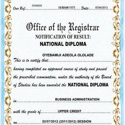 Edited Diploma Certificate