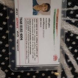 Depois - Editar nome no cartão Aadhaar