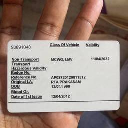 Driving Licence Text Edit