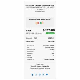 Receipt Date Change