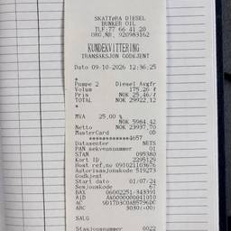 Edit Receipt Amounts