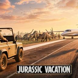 Jurassic Vacation Poster