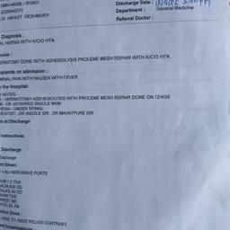 Avant - Modification de date sur document médical