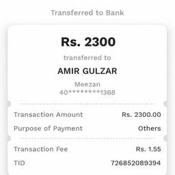 Bank Transfer Receipt Edit
