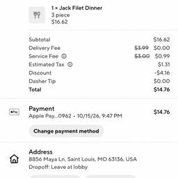 After - DoorDash Order Time Edit