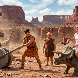 Flintstones Live-Action Scene