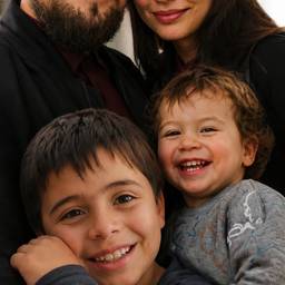 Warm Family Group Portrait