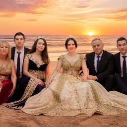 Beach Sunset Family Portrait