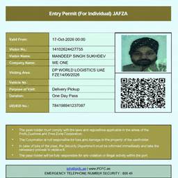 Entry Permit Number Edit