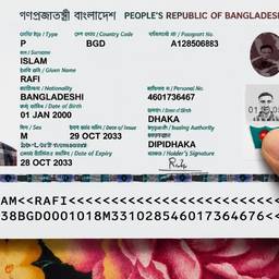 Después - Mejorador de texto para pasaporte